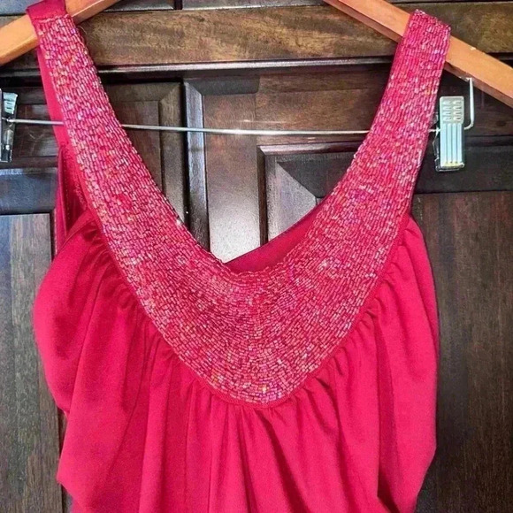 ICU Y2K Style Formal Dress / Size M / Red - Picture 2 of 11